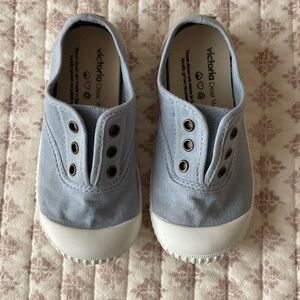 Victoria Canvas Slip ons (cloud blue) size toddler 26